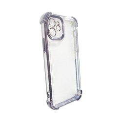 Hard Silicone Case with Camera Lens Q Series for Apple iPhone 12 Black Hard Silicone Case with Camera Lens Q Series for Apple iPhone 12 Black